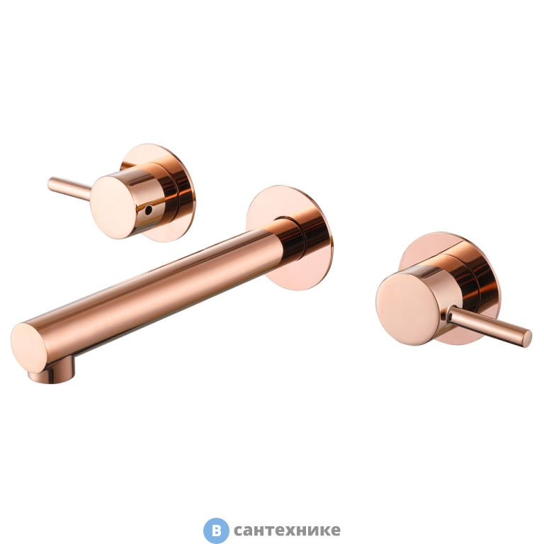 Смеситель ABBER Emotion AF88121RG скрытого монтажа для раковины, розовое золото