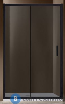 картинка Душевая дверь Vincea Garda VDS-1G120CGB, 1200, черный, стекло тонированное