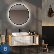 Зеркало ABBER Mond AG6204SCB-0.77 с подсветкой, бесконтактный выключатель, диммер, черный