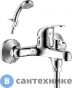 Смеситель Rossinka Silvermix Y35-30 для ванны с коротким изливом, хром