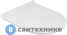 Сиденье для унитаза Jacob Delafon E33127-0 Aleo / Soprano тонкое из термодюропласта с микролифтом и металлическими креплениями, легкое снятие
