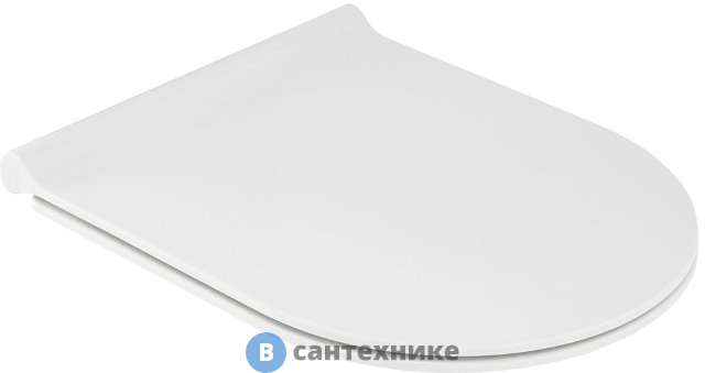 Сиденье для унитаза Jacob Delafon E33127-0 Aleo / Soprano тонкое из термодюропласта с микролифтом и металлическими креплениями, легкое снятие