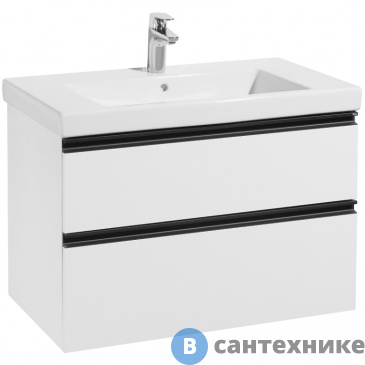 картинка Тумба под раковину Roca DOMI 78,9 A857459806 подвесная, белый глянец