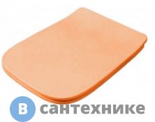 Сиденье для унитаза Artceram A16 с микролифтом, arancio cammeo, петли: хром (ASA001 13 71)