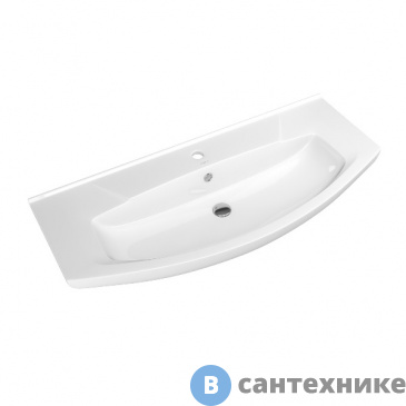 картинка Умывальник Kirovit Элеганс-1050 белый мебельный