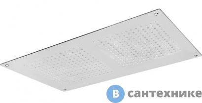 картинка Верхний душ CISAL Zen Shower ZS025570D2 встраиваемый 70х40 см, полированная нержавеющая сталь