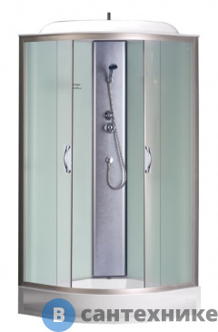 картинка Душевая кабина Loranto CS-6611 F, 100*100*215, низ. матовая