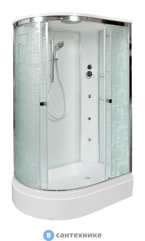 Душевая кабина Deto ЕМ2712 R с гидромассажем (гм.) (120х80х220 см)