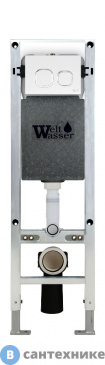 картинка Инсталляция WELTWASSER WW AMBERG 350 ST WT для подвесного унитаза, белая клавиша