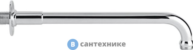 Излив Cezares CZR-U-TDA-30-01 для душа, 32 см, круглое сечение, хром