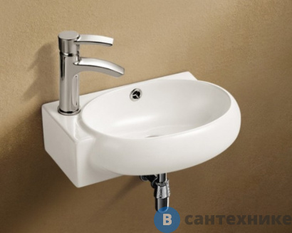 картинка Раковина WELTWASSER AISBACH 5011L подвесная (430х290х140)