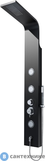 Душевая стойка RGW SP-04 B чёрный 150*20 (21140104-04)