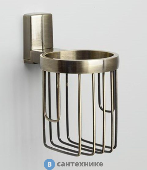 Держатель WasserKRAFT Exter K-5245 освежителя металл, покрытие "светлая бронза"