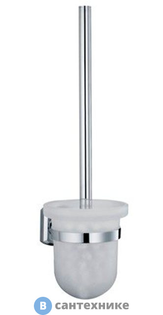 Щетка для унитаза WasserKRAFT Oder K-3027 металл, хромоникелевое покрытие, матовое стекло