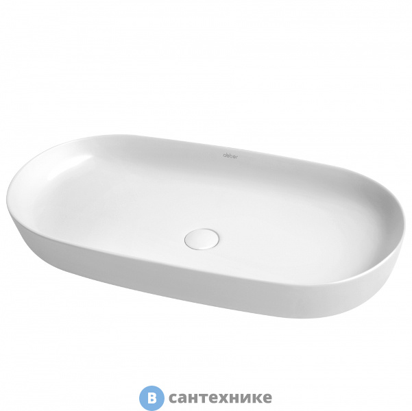 Раковина ABBER Bequem AC2110 белая накладная