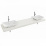 Столешница Jacob Delafon PARALLEL EB55-2000-N18  2000 мм c 2 отв. для умывальников /200х52х6/ (белый блестящий ламинат)