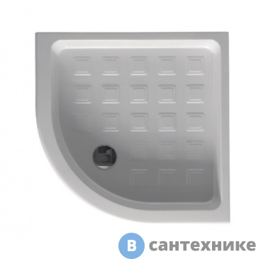 картинка Душевой поддон Kerasan Retro четверть круга 80*80 белый (134201), без сифона
