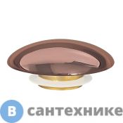 Накладка на слив для раковины ABBER AC0014RG розовое золото, керамика