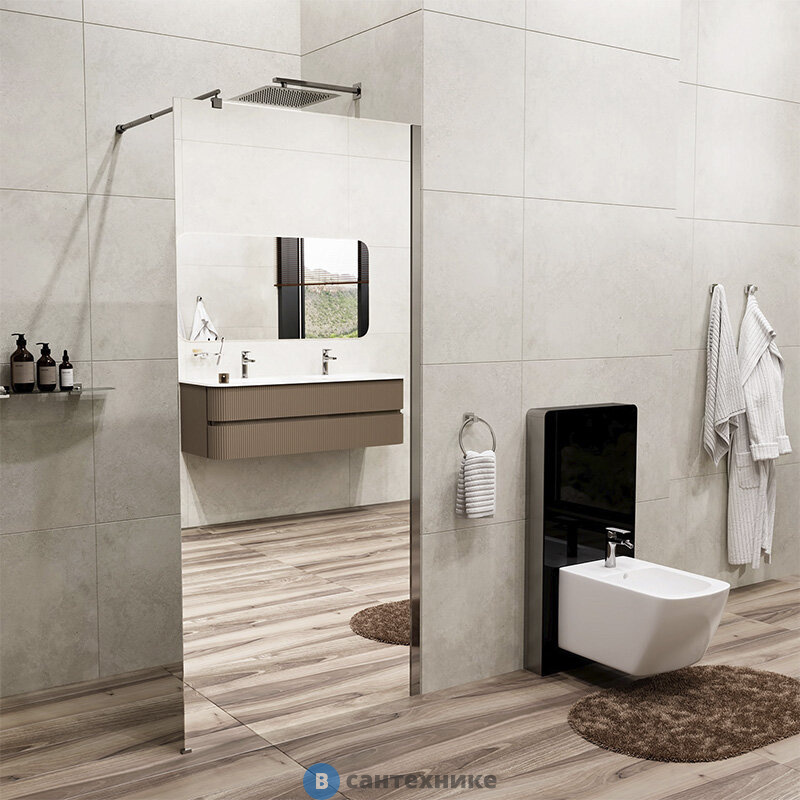 Душевая перегородка WasserKRAFT Rur 30W44GR 1000х2000