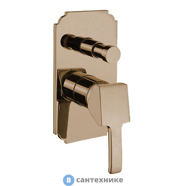 Смеситель Cezares LEGEND-VDIM-02 встраиваемый однорычажный для душа с переключателем, бронза