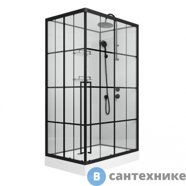 картинка Душевая кабина Niagara Standart ST120/80/15QR/KL/BKT (1200х800х2250)