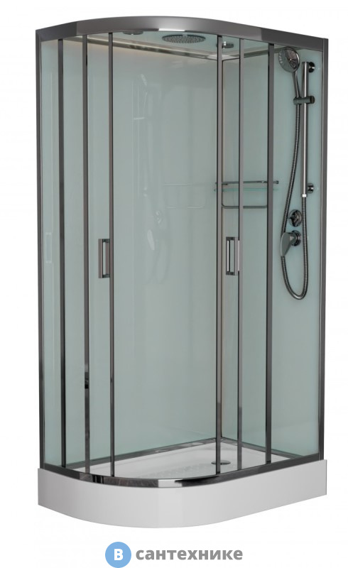 Душевая кабина Frank F418R Brilliant правосторонняя низкий поддон