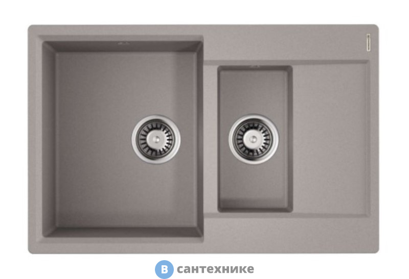 Кухонная мойка OMOIKIRI Daisen-78-2-GR grey (4993332)