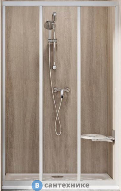 Душевая дверь Ravak Supernova ASDP3-80 сатин+Транспарент (00V40U02Z1)