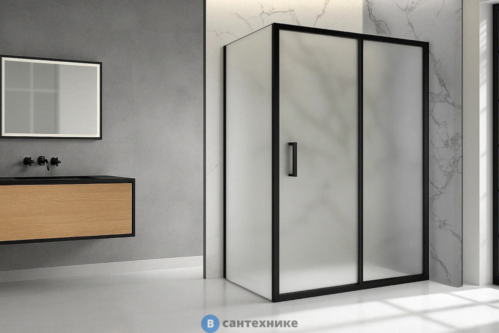 Душевой уголок Royal Bath ACCORD RB 8110HPS-C-BL 110x80x200 (матовое) (RB8110HPS-C-BL)