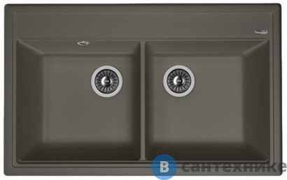 картинка Кухонная мойка FLORENTINA Липси 820, антрацит FSm (20.370.E0820.302)
