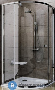 картинка Душевое ограждение Ravak Pivot PSKK3-90 сатин + Транспарент (37677U00Z1)