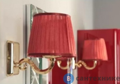 картинка Светильник Акватон 3009/M/ORO цвет золото, плафон красный (1AX014SVXX000)