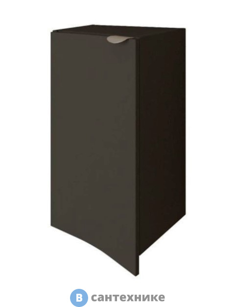 Шкаф подвесной Cezares RIALTO с одной распашной дверцей, левосторонний 55177 Grafite, 34x41x65