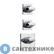 Смеситель Bossini APICE для душа встраиваемый, термостатический, 2 запорных вентиля, хром (Z035203.030), без внутренней части