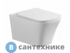 Унитаз подвесной Art & MAX PLATINO AM9321CHR безободковый, без сиденья