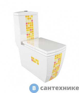 картинка Унитаз с бачком Arcus 050 белый JGMSK моноблок (без сиденья)