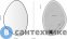 картинка Зеркало Aquanet Контур 700х1000 LED TX ассиметричное, черный (367647)