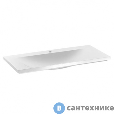 картинка Умывальник Keuco Royal Reflex из минер. литья, для смес. на 1 отверстие, 1000х490х30 мм, белый (34071311001)