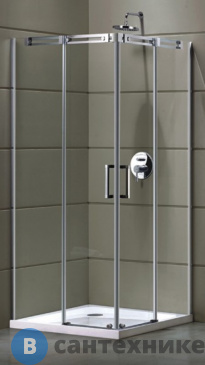 картинка Душевое ограждение Grossman GR-3100 Galaxy 100*100*190 квадрат, двери раздвижные
