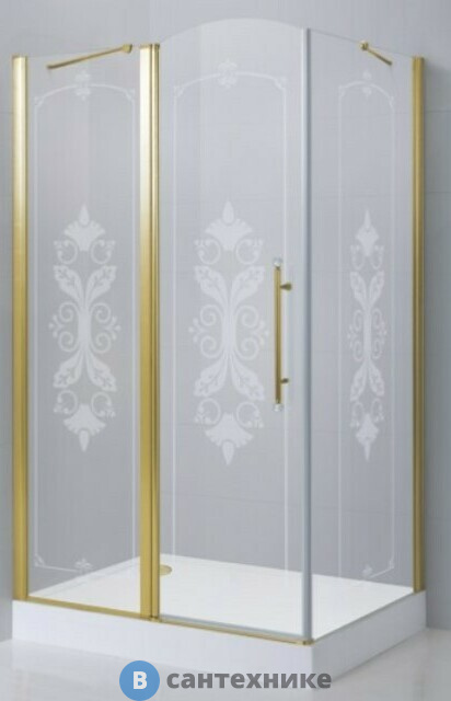 Душевой уголок Cezares GIUBILEO-AH-11-100-CP-G-L без поддона