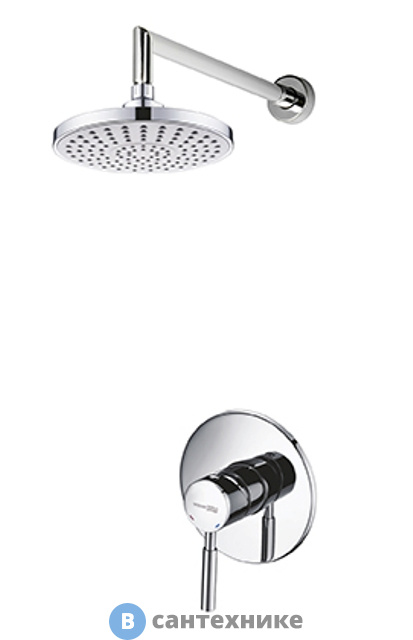 Встраиваемый комплект WasserKRAFT A12429 для душа с верхней душевой насадкой