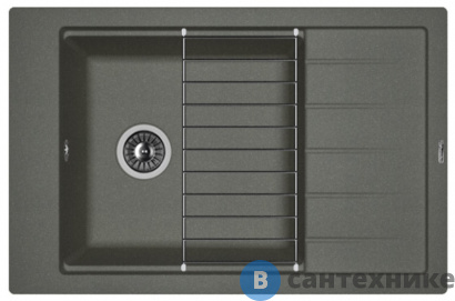 картинка Кухонная мойка FLORENTINA Липси 780P, чёрный FG (20.275.D0780.102)