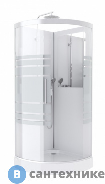 картинка Душевая кабина AM.PM Chic W81C-017-090MTA без гидромассажа, 90х90