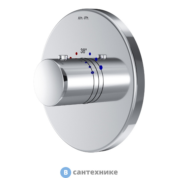 Термостат AM.PM Like F8075500 монтируемый в стену