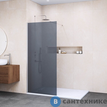 картинка Перегородка для душа RGW WA-010  120*195 хром/ тонированное (серое) (351001012-31)