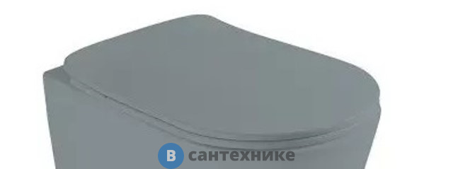 Сиденье AXA Eva AF8809 с крышкой для унитаза, soft-close, Grey Matt