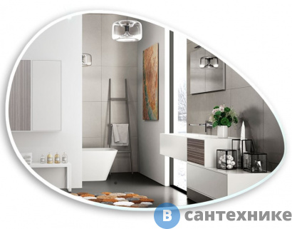 картинка Зеркало AZARIO OMEGA 920*600 бесконтактный сенсор (LED-00002556)