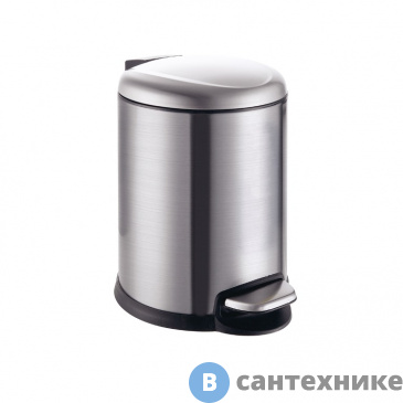 картинка Мусорное ведро AZARIO AZ-301N-3L с плавным закрыванием, с педалью 3 л., матовый хром
