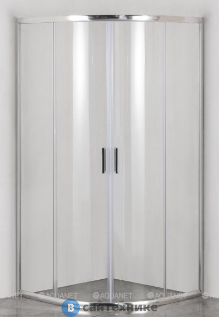 Душевое ограждение Aquanet SE-800Q полукруг 80х80х185, стекло прозр. (270062)