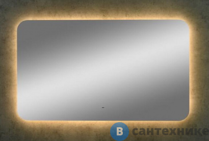 картинка Зеркало Континент Burzhe Led 1000х700 с бесконтактным сенсором, теплая подсветка (ЗЛП322)